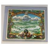 Vintage 1964 U.S. Navy USNS Royal Order Of Atlantic Voyageurs Certificates 10' x 12'