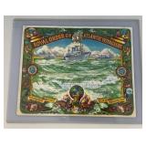 Vintage 1964 U.S. Navy USNS Royal Order Of Atlantic Voyageurs Certificates 10' x 12'