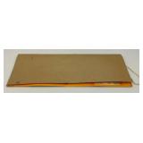 Vintage Wartime Panoramic Photo With Roster On Poster Board