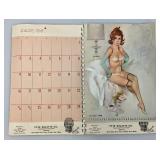 1966 Fritz Willis Artist's Sketch Book Memo Calendar