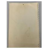 1966 Fritz Willis Artist's Sketch Book Memo Calendar