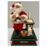 Vintage Merry Christmas Holiday Scene Lights Up And Plays Christmas Carols In Original Box