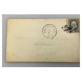 USA 1870 Franklin 1 Cent Ultra Scott #145 On Envelope