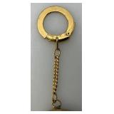 Vintage St. Christopher Protect Us Gold Tone Locket Keychain