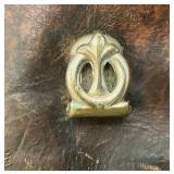 Antique Train Conductor's Bag. Rare Collectible Leather Bag With Metal