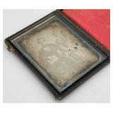 1840's - 1850's Daquerreotype Photo With Gold Foil In Original Case