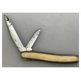 Vintage Collectible Items And Hand Carved And Inlayed Wooden Box