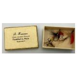 Vintage Collectible Items And Hand Carved And Inlayed Wooden Box
