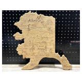 State of Alaska Cutting Board Wall Decor