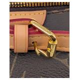 Louis Vuitton Monogram Canvas Crossbody Bag With Tan Leather Strap Louis Vuitton Monogram Canvas Crossbody Bag With Tan Leather Strap