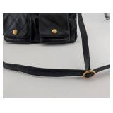 Chanel Black Quilted Leather Shoulder Bag with Gold CC Turn-Lock & 2 Front Pockets Chanel Black Quilted Leather Shoulder Bag with Gold CC Turn-Lock & 2 Front Pockets