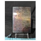 Tiffany ABC's Wide World of Sports Athlete of the Week Plaque - Paul Molitor, Aug 22, 1987 Tiffany ABC's Wide World of Sports Athlete of the Week Plaque - Paul Molitor, Aug 22, 1987