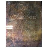 Tiffany ABC's Wide World of Sports Athlete of the Week Plaque - Paul Molitor, Aug 22, 1987 Tiffany ABC's Wide World of Sports Athlete of the Week Plaque - Paul Molitor, Aug 22, 1987