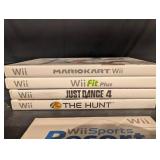 Wii Games (Lot of 5) - Mario Kart Wii, Wii Fit Plus, Just Dance 4, The Hunt, Wii Sports Resort Wii Games (Lot of 5) - Mario Kart Wii, Wii Fit Plus, Just Dance 4, The Hunt, Wii Sports Resort