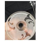 Michael Weeks 2005 Blue Frosted Etched Champagne Flutes - Set of 2 Michael Weeks 2005 Blue Frosted Etched Champagne Flutes - Set of 2