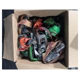 Assorted Ratchet Straps & Tie-Down Straps - Green, Red, Orange Webbing Assorted Ratchet Straps & Tie-Down Straps - Green, Red, Orange Webbing