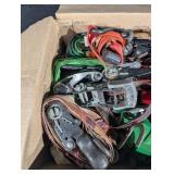 Assorted Ratchet Straps & Tie-Down Straps - Green, Red, Orange Webbing Assorted Ratchet Straps & Tie-Down Straps - Green, Red, Orange Webbing