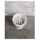 Golf Balls in White Bucket - Mixed Brands, Used Golf Balls in White Bucket - Mixed Brands, Used
