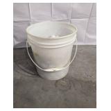 Golf Balls in White Bucket - Mixed Brands, Used Golf Balls in White Bucket - Mixed Brands, Used