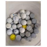 Golf Balls in White Bucket - Mixed Brands, Used Golf Balls in White Bucket - Mixed Brands, Used