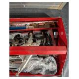 Craftsman Metal Toolbox with Red Plastic Tray Full of Hand Tools Craftsman Metal Toolbox with Red Plastic Tray Full of Hand Tools