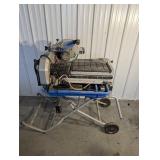 Kobalt Sliding Compound Miter Saw - 120V, 60Hz, 15A, 4,500 RPM - Rolling Stand Kobalt Sliding Compound Miter Saw - 120V, 60Hz, 15A, 4,500 RPM - Rolling Stand