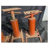 Industrial Screw Jacks with Base Plates (Lot of 4) Industrial Screw Jacks with Base Plates (Lot of 4)