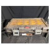 KETER 16-Compartment Toolbox Organizer Case with Yellow Bins KETER 16-Compartment Toolbox Organizer Case with Yellow Bins