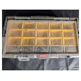 KETER 16-Compartment Toolbox Organizer Case with Yellow Bins KETER 16-Compartment Toolbox Organizer Case with Yellow Bins