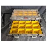 KETER 16-Compartment Toolbox Organizer Case with Yellow Bins KETER 16-Compartment Toolbox Organizer Case with Yellow Bins