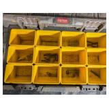 KETER 16-Compartment Toolbox Organizer Case with Yellow Bins KETER 16-Compartment Toolbox Organizer Case with Yellow Bins