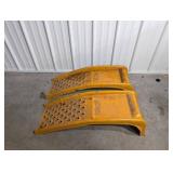 Yellow Perforated Car Ramps Yellow Perforated Car Ramps