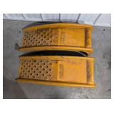 Yellow Perforated Car Ramps Yellow Perforated Car Ramps