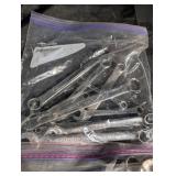 Combination Wrench Set - Drop-Forged Chrome Vanadium, Assorted SAE Sizes Combination Wrench Set - Drop-Forged Chrome Vanadium, Assorted SAE Sizes