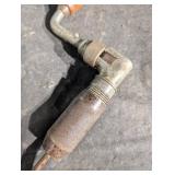Vintage Hand Drill Brace with Wooden Grip and Long Auger Bit - Made in USA Vintage Hand Drill Brace with Wooden Grip and Long Auger Bit - Made in USA