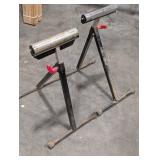 Pipe Roller Stand - Dual Rollers with Red Lock Knobs Pipe Roller Stand - Dual Rollers with Red Lock Knobs