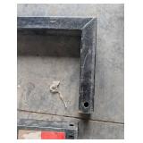 EZ Loader Frame Bracket - Black Steel U-Frame with Adjustable Crossbar EZ Loader Frame Bracket - Black Steel U-Frame with Adjustable Crossbar