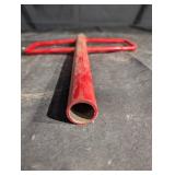 Red T-Post Puller Fence Post Remover - Heavy-Duty Steel, 14 in Shaft, Long Handle Red T-Post Puller Fence Post Remover - Heavy-Duty Steel, 14 in Shaft, Long Handle