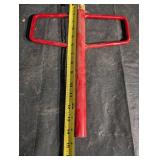 Red T-Post Puller Fence Post Remover - Heavy-Duty Steel, 14 in Shaft, Long Handle Red T-Post Puller Fence Post Remover - Heavy-Duty Steel, 14 in Shaft, Long Handle