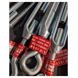 Eye Bolts Galvanized Steel 5/16 x 9-3/8 in - 1,400 lb Working Load Eye Bolts Galvanized Steel 5/16 x 9-3/8 in - 1,400 lb Working Load