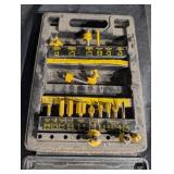 Router Bit Set with 1/4-in Shafts - Dovetail, Straight, V-Groove & Core Box Bits Router Bit Set with 1/4-in Shafts - Dovetail, Straight, V-Groove & Core Box Bits