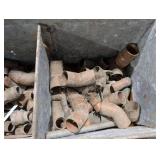 Assorted Copper Pipe Fittings: Elbows, Tees, Couplings & Adapters (Rusty) Assorted Copper Pipe Fittings: Elbows, Tees, Couplings & Adapters (Rusty)