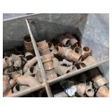 Assorted Copper Pipe Fittings: Elbows, Tees, Couplings & Adapters (Rusty) Assorted Copper Pipe Fittings: Elbows, Tees, Couplings & Adapters (Rusty)