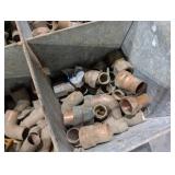 Assorted Copper Pipe Fittings: Elbows, Tees, Couplings & Adapters (Rusty) Assorted Copper Pipe Fittings: Elbows, Tees, Couplings & Adapters (Rusty)