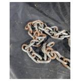 Rigging Chain with Large Hook - Heavy-Duty Steel Chain Rigging Chain with Large Hook - Heavy-Duty Steel Chain