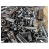 Assorted Hardware Fasteners - Nuts, Bolts, Washers & Sockets (Steel, Rusty) Assorted Hardware Fasteners - Nuts, Bolts, Washers & Sockets (Steel, Rusty)