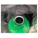 Green Glass Bell-Shaped Lamp Shades (Lot of 3) Green Glass Bell-Shaped Lamp Shades (Lot of 3)