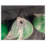 Green Glass Bell-Shaped Lamp Shades (Lot of 3) Green Glass Bell-Shaped Lamp Shades (Lot of 3)
