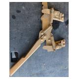 Vintage Long Serrated Blade Saw with Spring-Loaded Clamp Vintage Long Serrated Blade Saw with Spring-Loaded Clamp