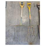 Garden Tools Set - Rake, 4-Tine Fork & Shovel Garden Tools Set - Rake, 4-Tine Fork & Shovel